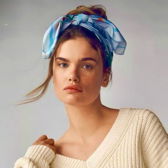 New Anthropologie Nautical Hair Scarf - Picture 2 of 2